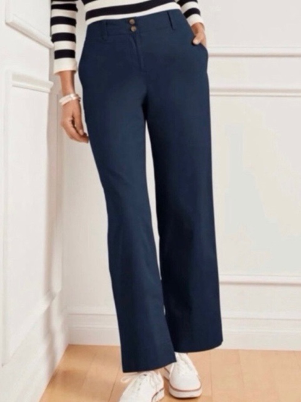 Talbots New England Navy Chino Pants NWT